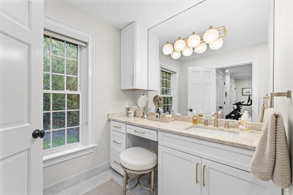 16 Preacher Road, Unit 16 Milton, MA 02186 - Photo 28 of 32 a bathroom with a sink mirror and a window