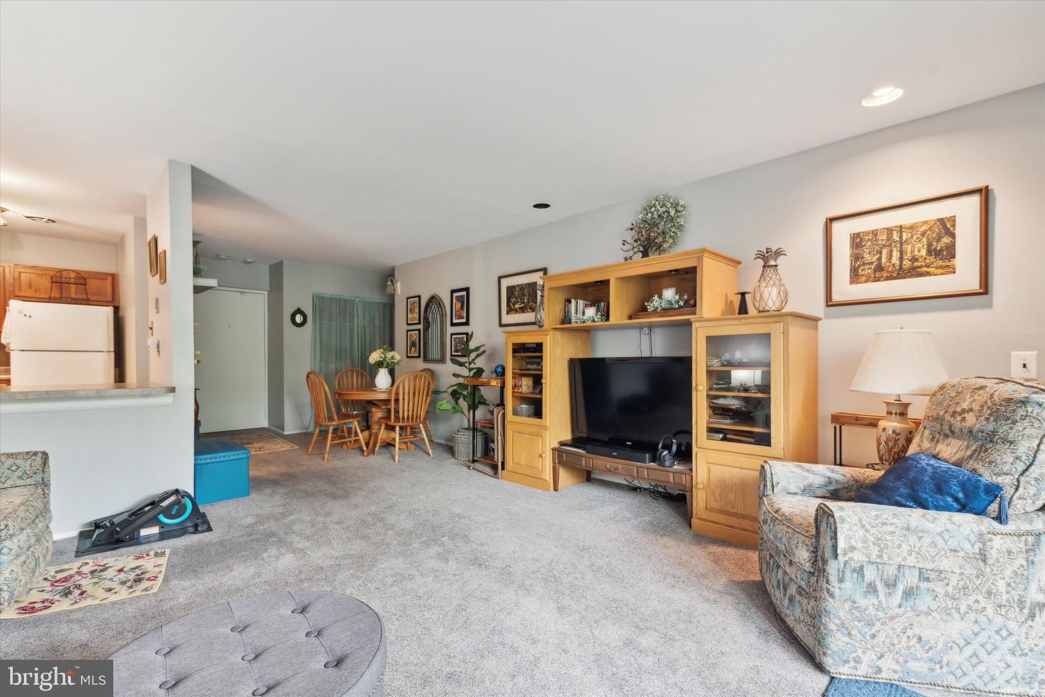 46 Township Line Road, Unit 209 Elkins Park, PA 19027 - Photo 5 of 15 a living room with furniture and a flat screen tv
