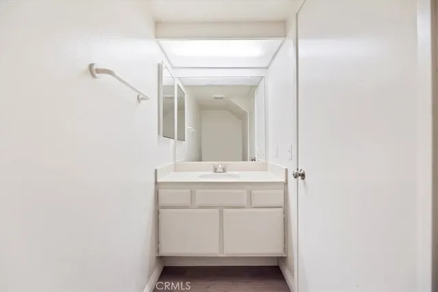 a view of a hallway with elevator