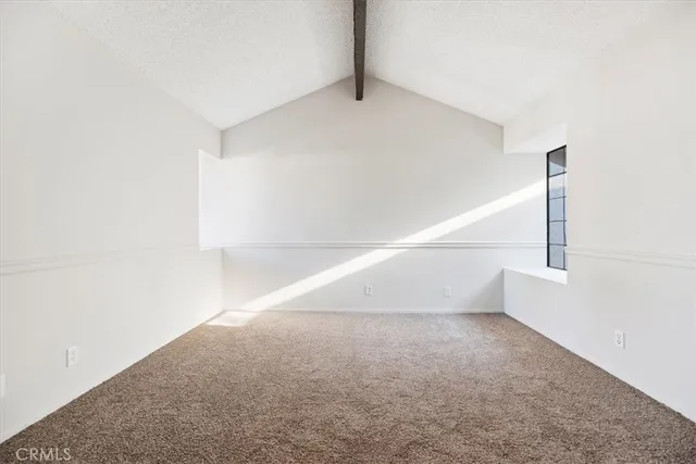 a view of small space with racks on the wall