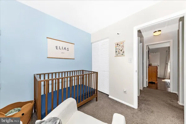 a view of a hallway with a elevator