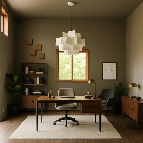 a living room with furniture a window and a chandelier