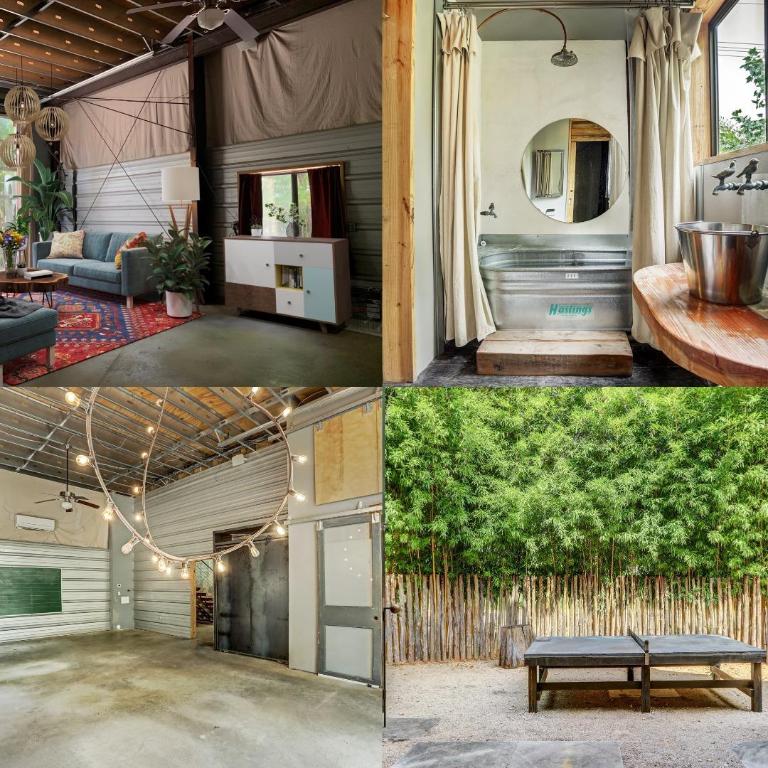 640 Tillery Street Austin, TX 78702 - Photo 22 of 22 a front view of a house with outdoor space and a car parking area