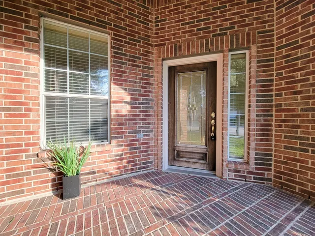 a view of a house with a patio