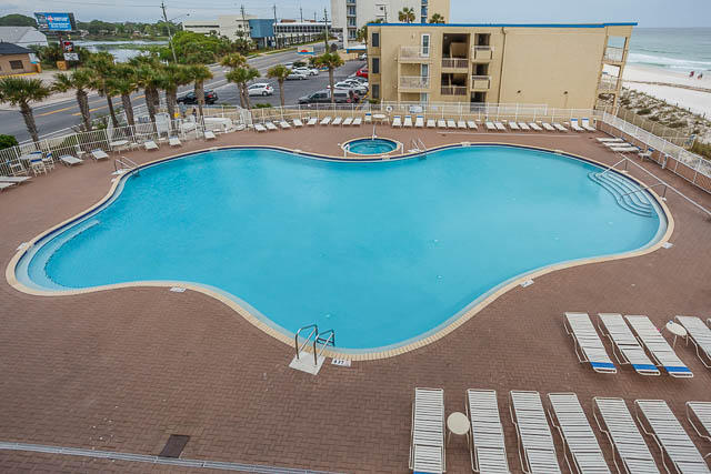16819 Front Beach Road, Unit 3011 Panama City Beach, FL 32413 - Photo 20 of 28 an aerial view of a swimming pool