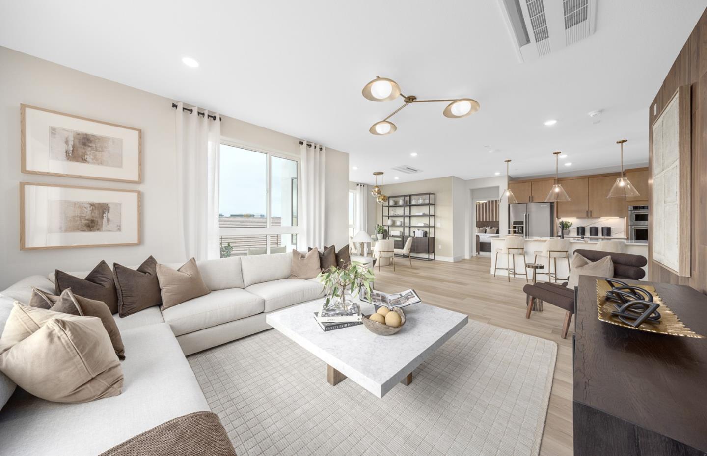 400 Tonkin Terrace, Unit 4 Sunnyvale, CA 94089 - Photo 6 of 17 a living room with furniture kitchen view and a large window