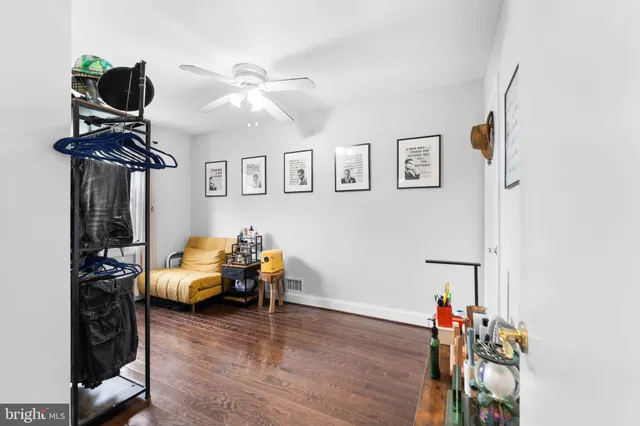 a living room with furniture and decor