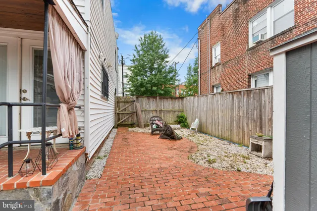 a view of outdoor space with seating space