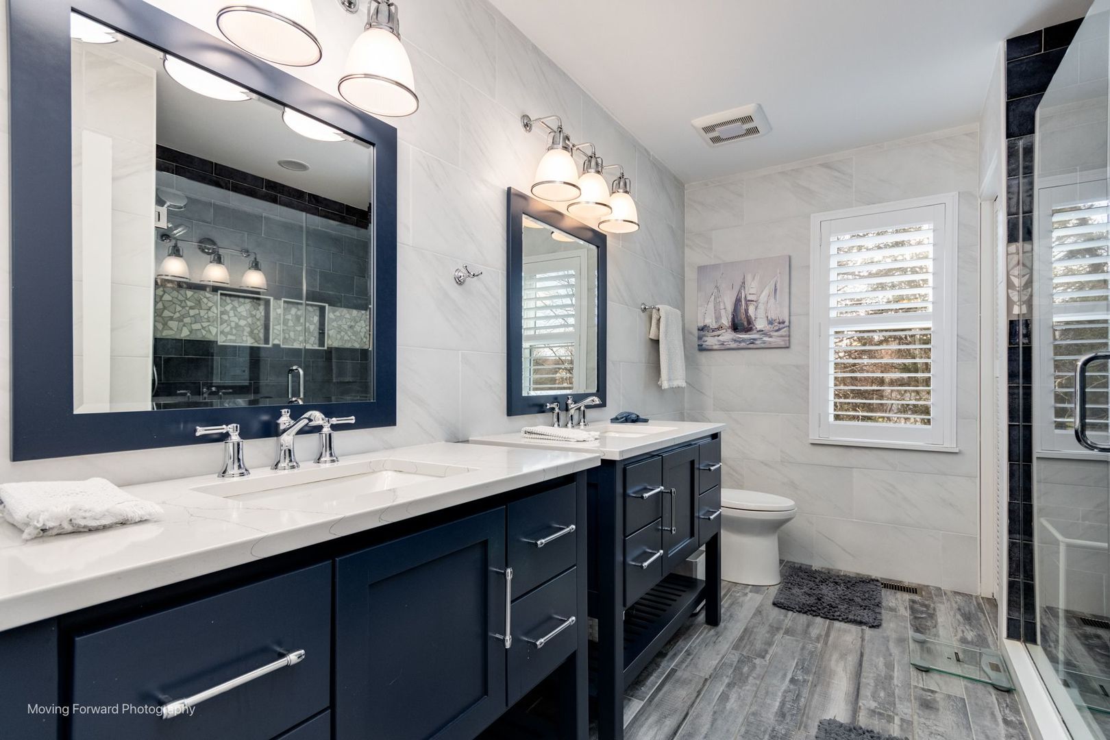2219 Barrett Drive Algonquin, IL 60102 - Photo 29 of 55 a bathroom with a sink double vanity granite and a toilet