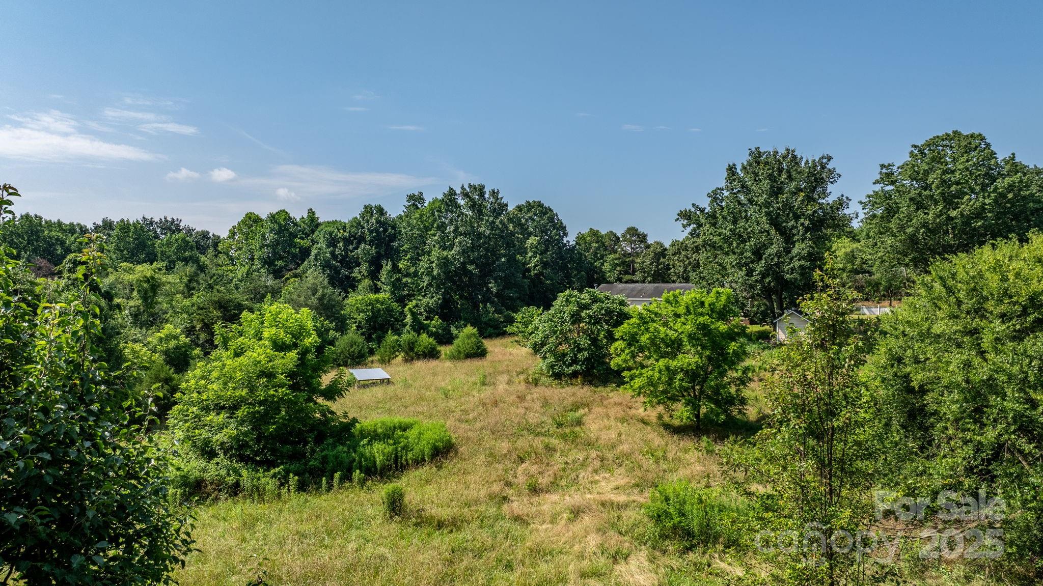 6314 Providence Church Road Vale, NC 28168 - Photo 9 of 39 a view of a yard with plants and a bench