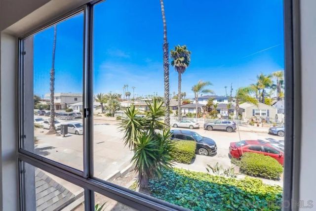 a view of a swimming pool with a lake view