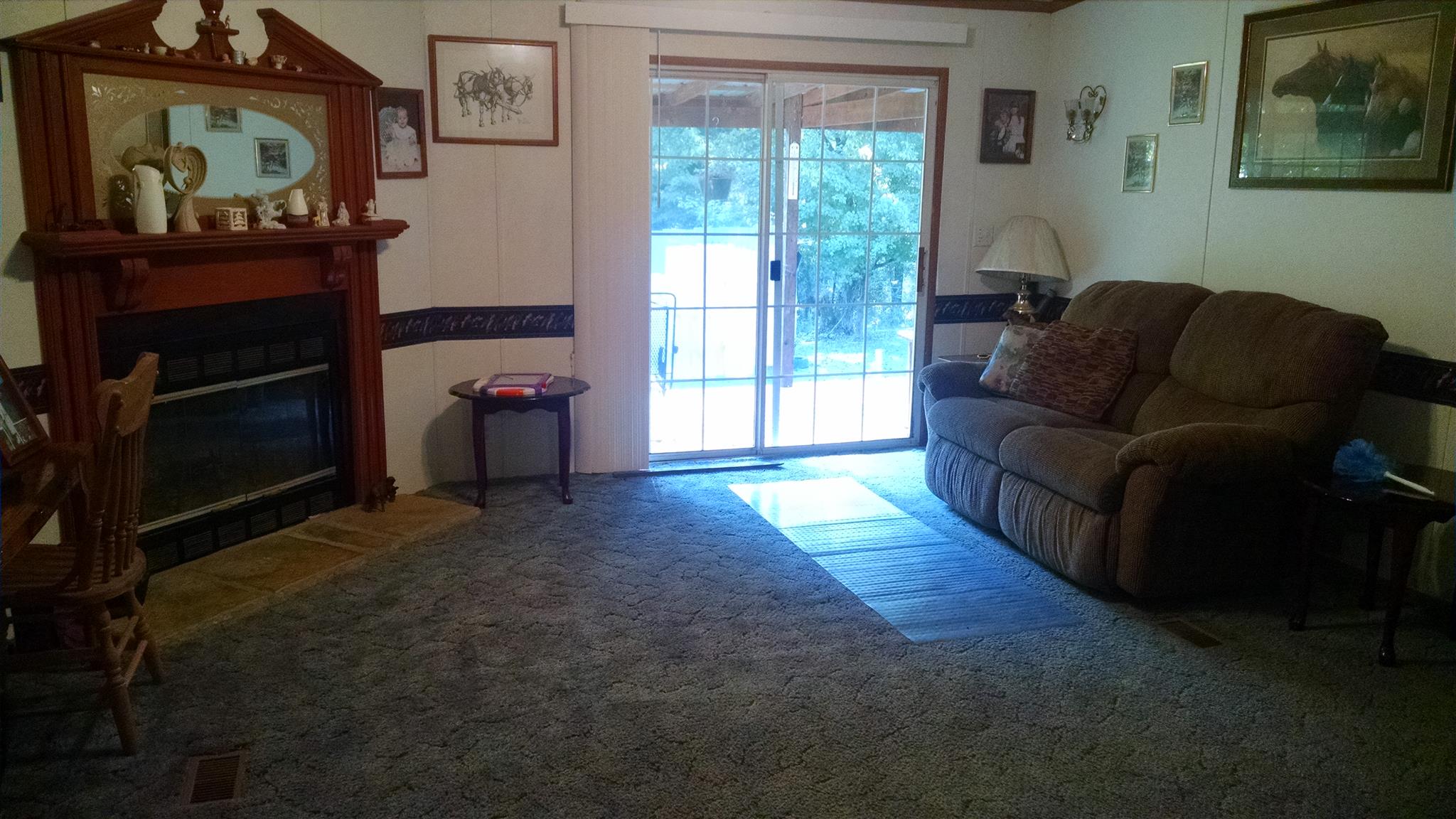 8647 Richards Road Lyles, TN 37098 - Photo 23 of 29 a living room with furniture and a fireplace