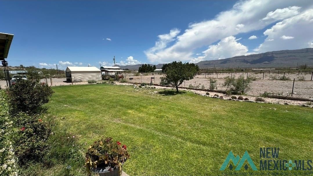 4 Midway Road Caballo, NM 87931 - Photo 30 of 43 View of yard featuring a mountain view and a view of rural / pastoral area
