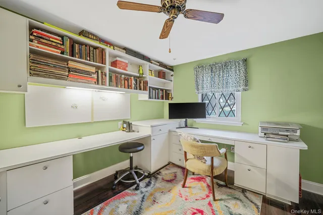 a room with a chair and musical instruments