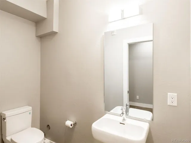 a view of a utility room with a window