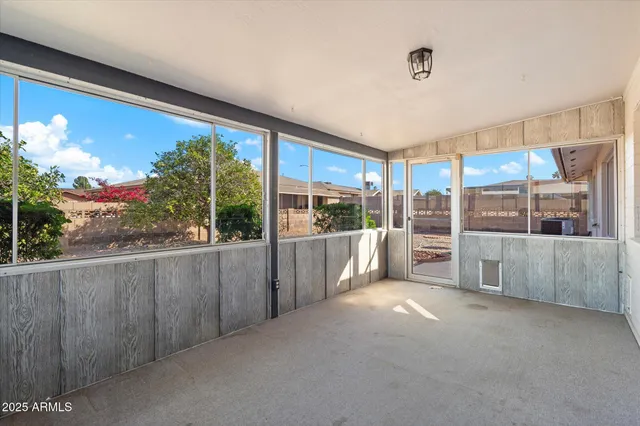 a view of a house with a patio