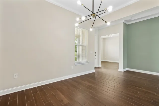 a view of an empty room