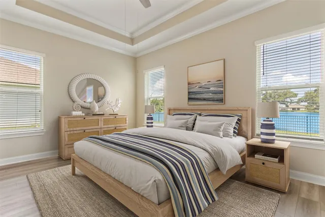 a living room with furniture and window