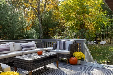 a outdoor view with a sitting space