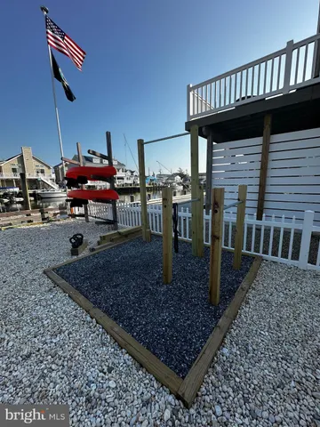 a view of a hall with a deck