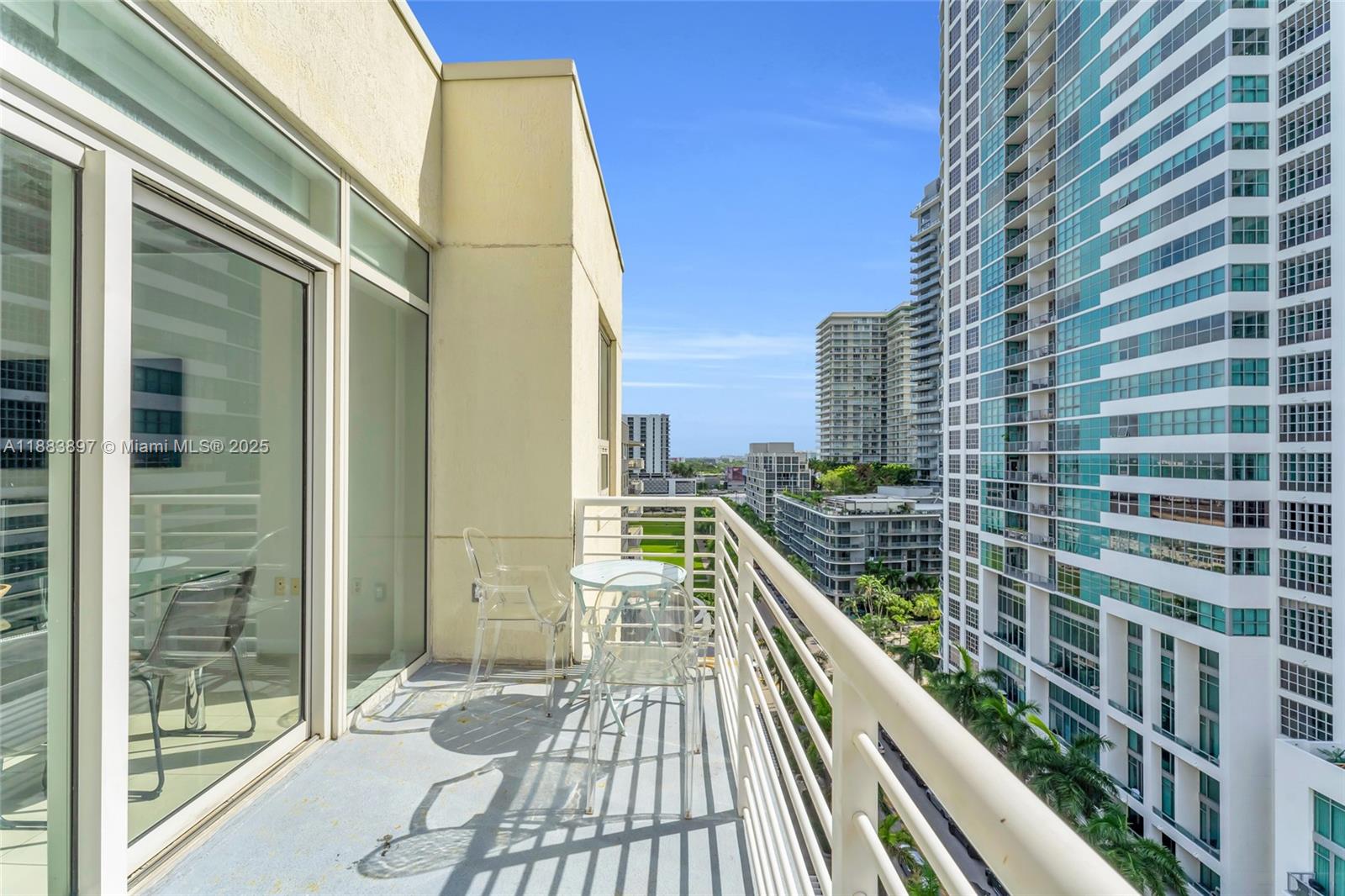 3250 Northeast 1st Avenue, Unit 1120 Miami, FL 33137 - Photo 22 of 39 a view of balcony with two chairs
