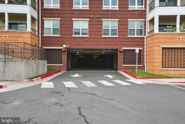 a view of a building with a road