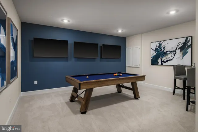 a room with furniture