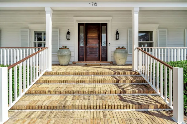 front view of a house with a porch