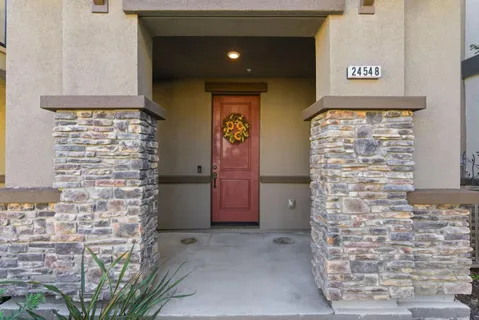 a view of front door of house