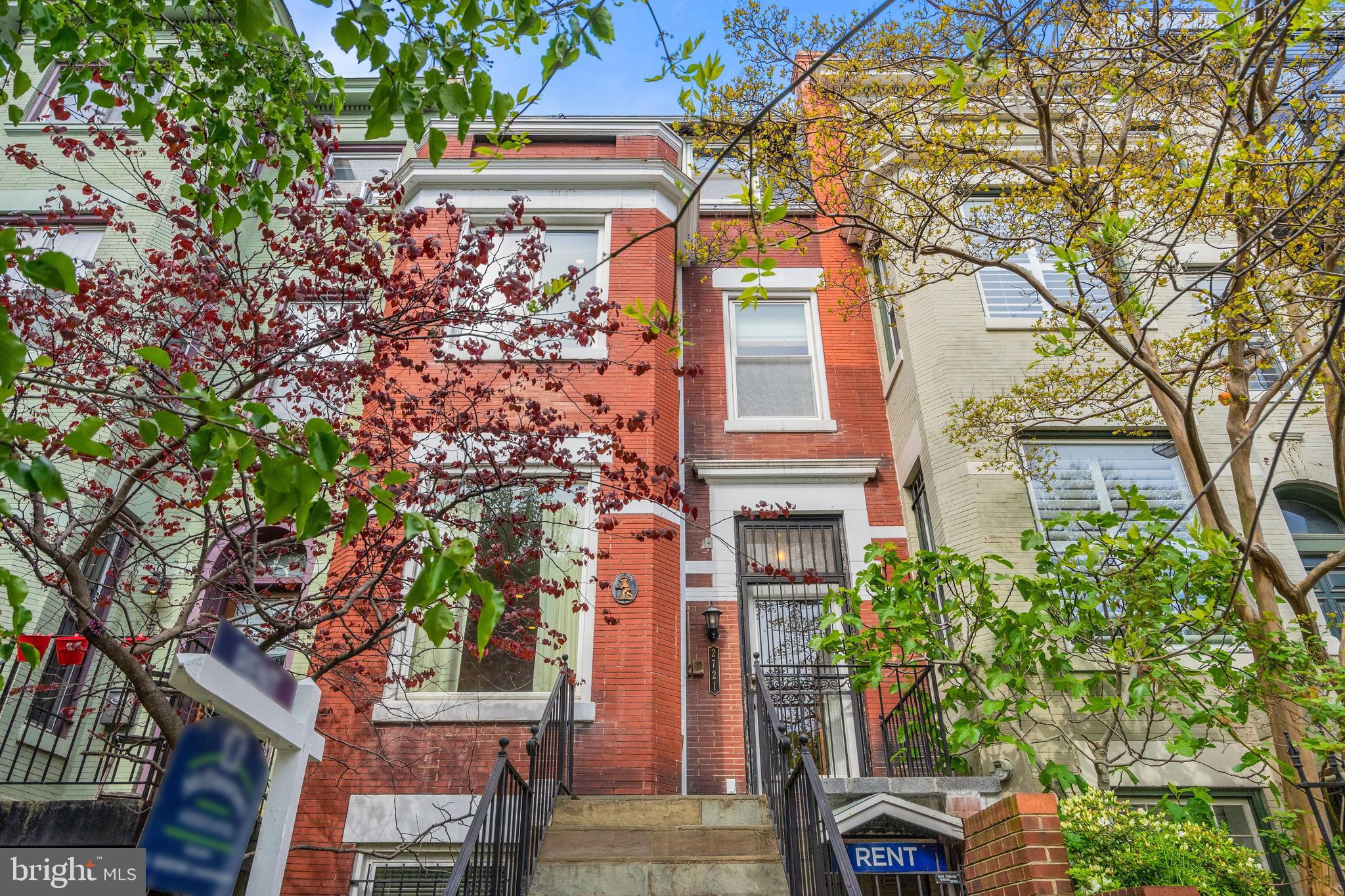 front view of a house with a tree