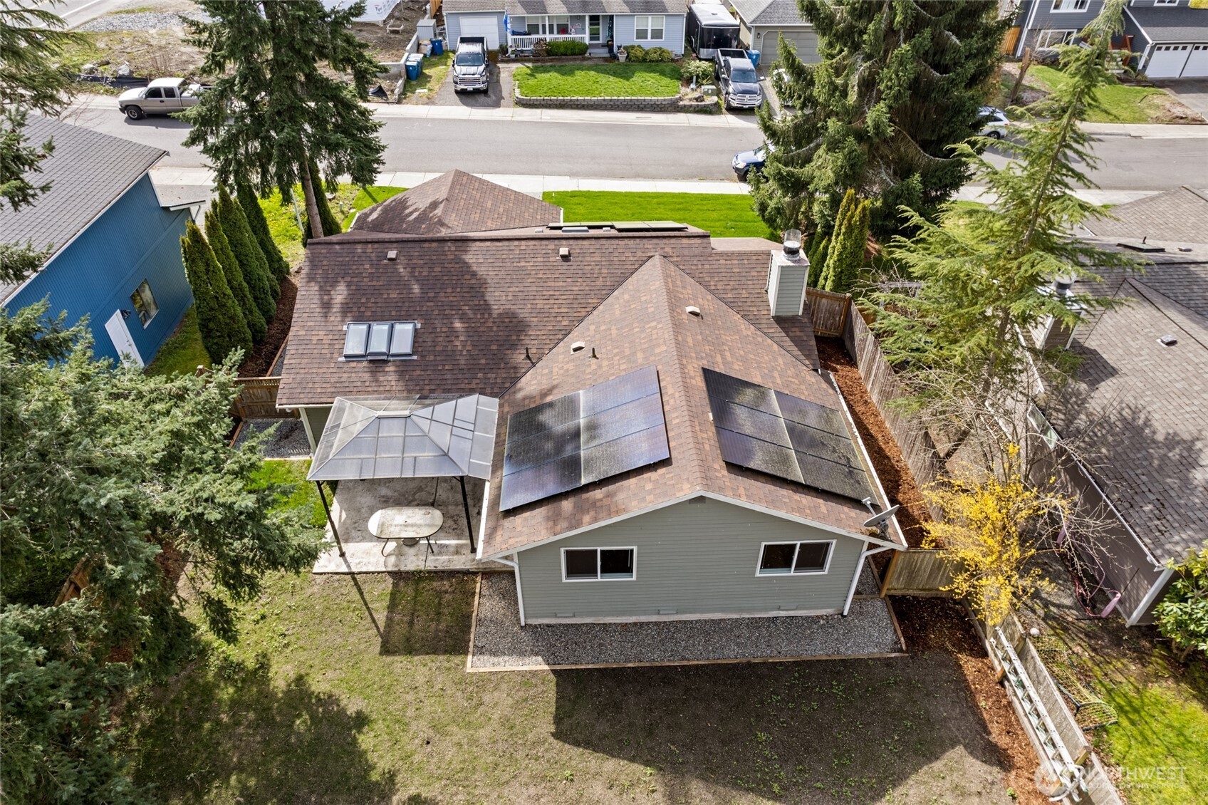 4813 150th Place Southwest Edmonds, WA 98026 - Photo 25 of 28 an aerial view of a house with a yard