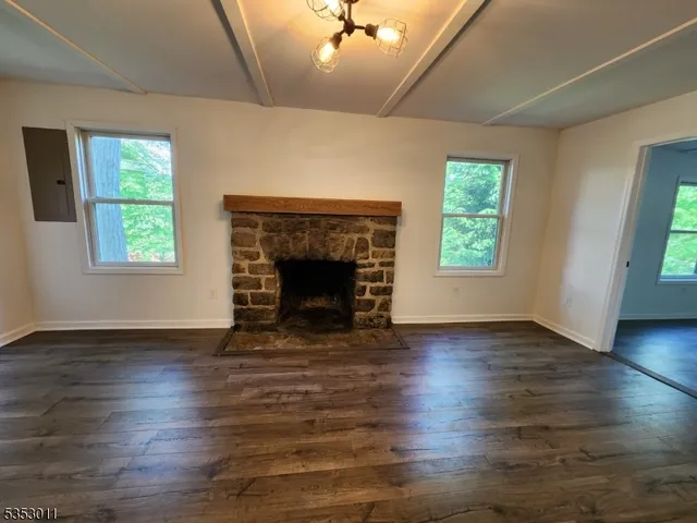 a view of wooden floor in a room