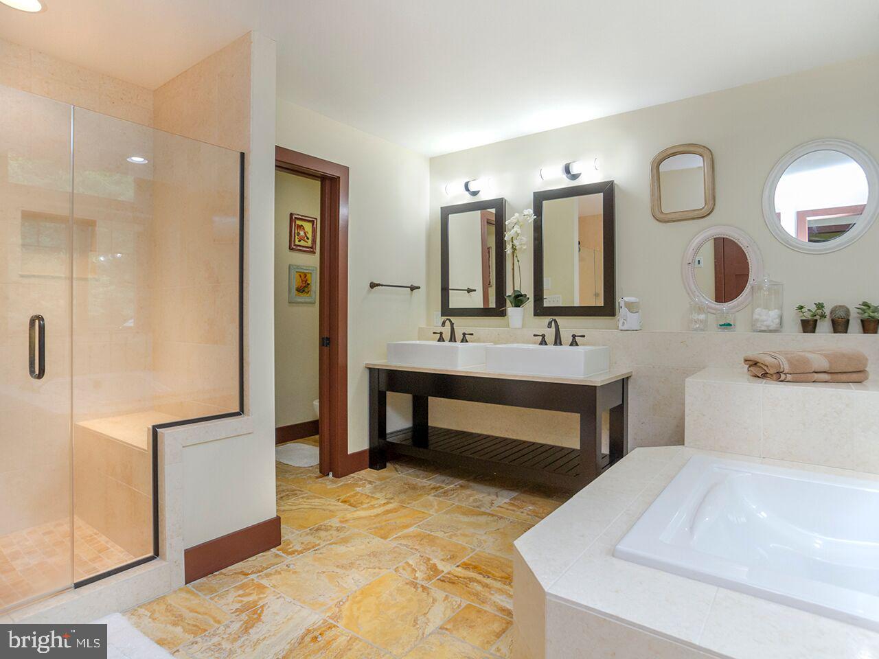 930 Corbett Road Monkton, MD 21111 - Photo 41 of 102 a bathroom with a tub sink and mirror