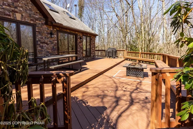 a view of a patio with a yard