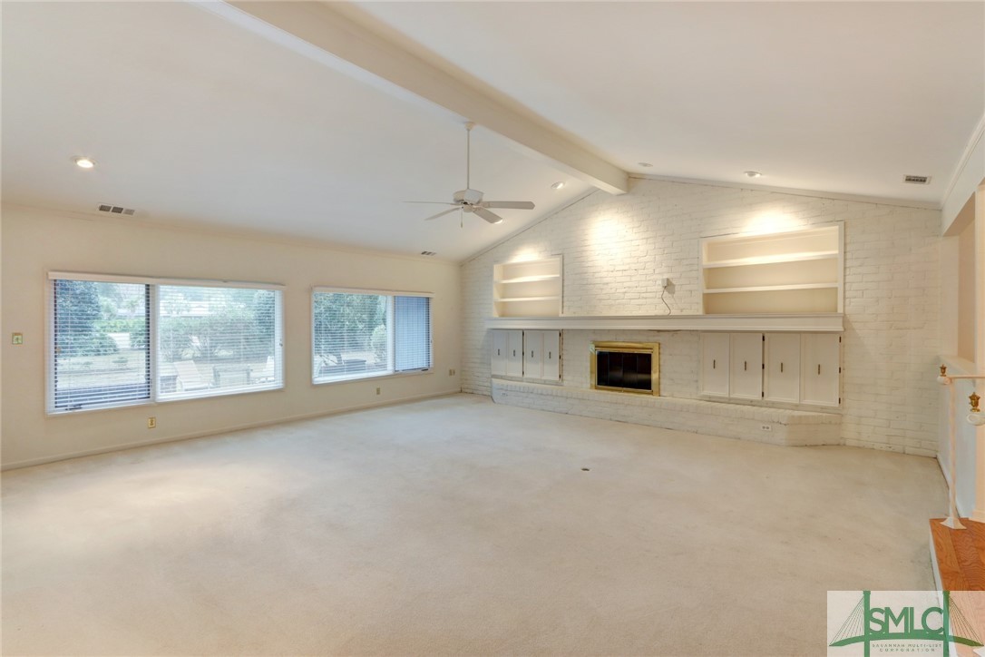 30 Magnolia Crossing Savannah, GA 31411 - Photo 8 of 50 Expansive Living Room with Vaulted Ceiling