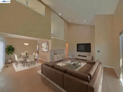 a view of a kitchen cabinets and wooden floor