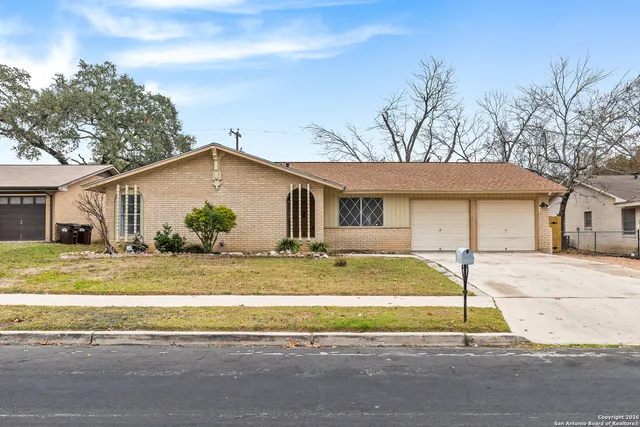 a view of a house with a patio