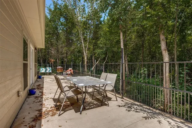 a view of backyard with furniture