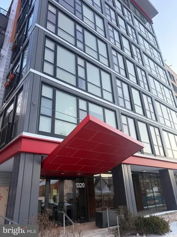 a front view of a building