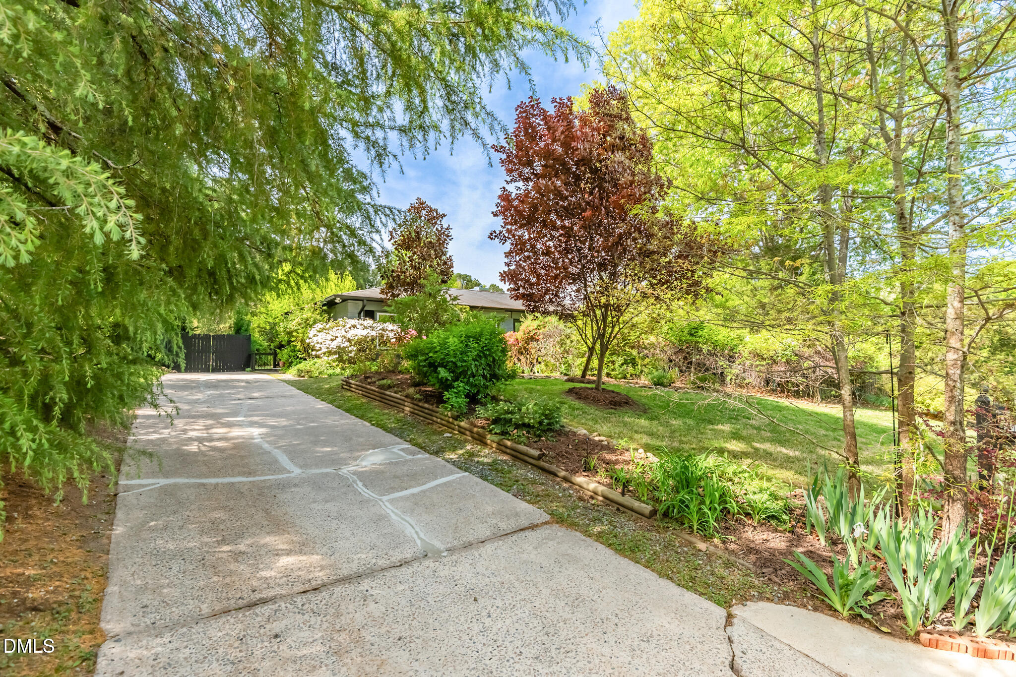 1902 White Plains Road Chapel Hill, NC 27517 - Photo 10 of 53 a view of a pathway both side of yard