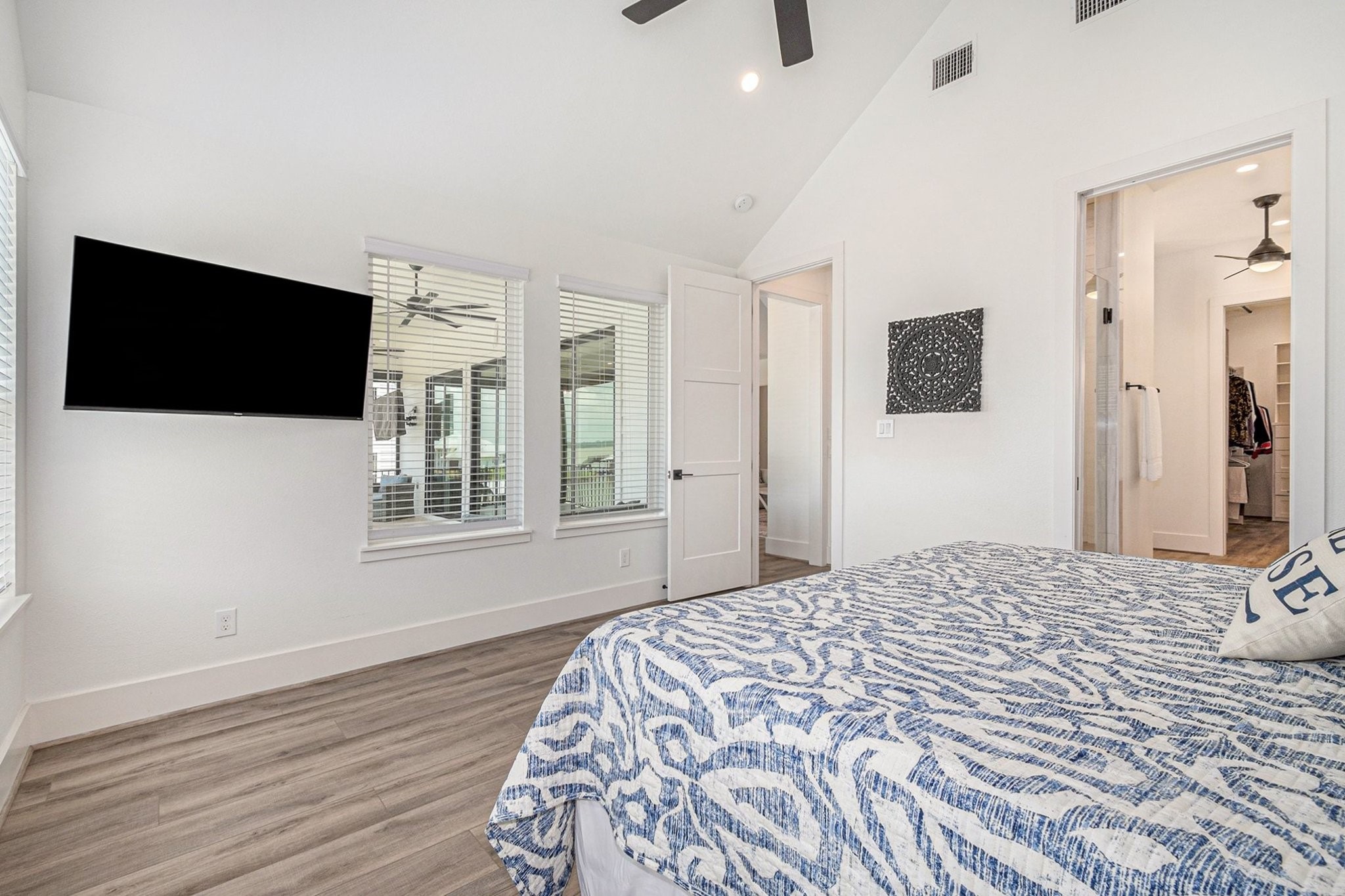 111 Seagull Path Point Blank, TX 77364 - Photo 21 of 50 Primary has TV as does all the bedrooms.