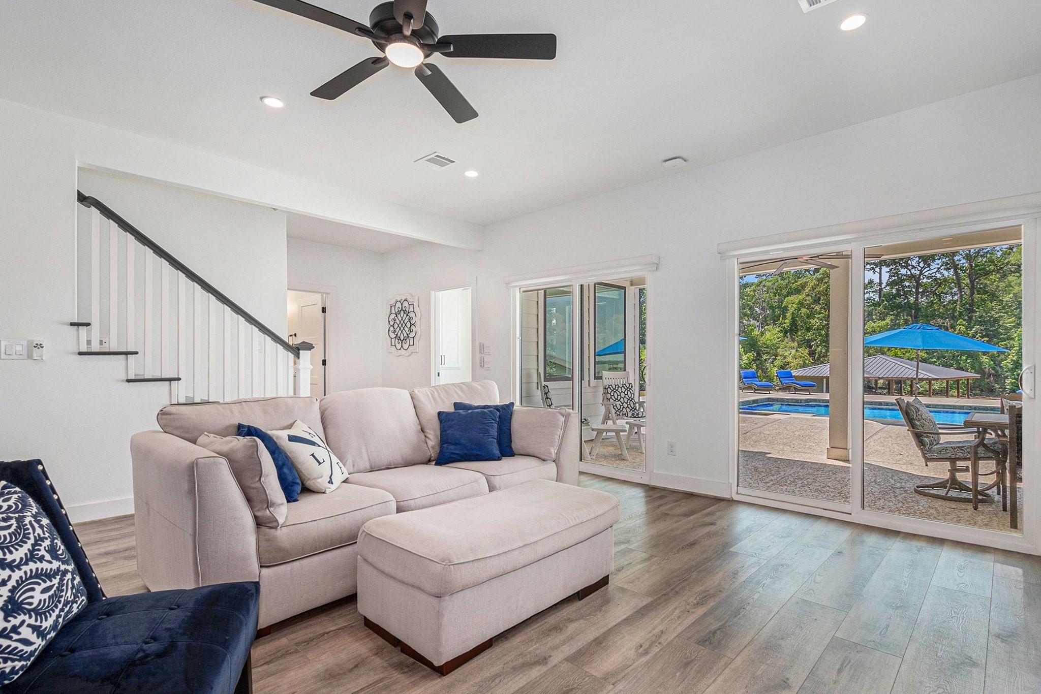 111 Seagull Path Point Blank, TX 77364 - Photo 26 of 50 Coming down the stairs to the second living space.