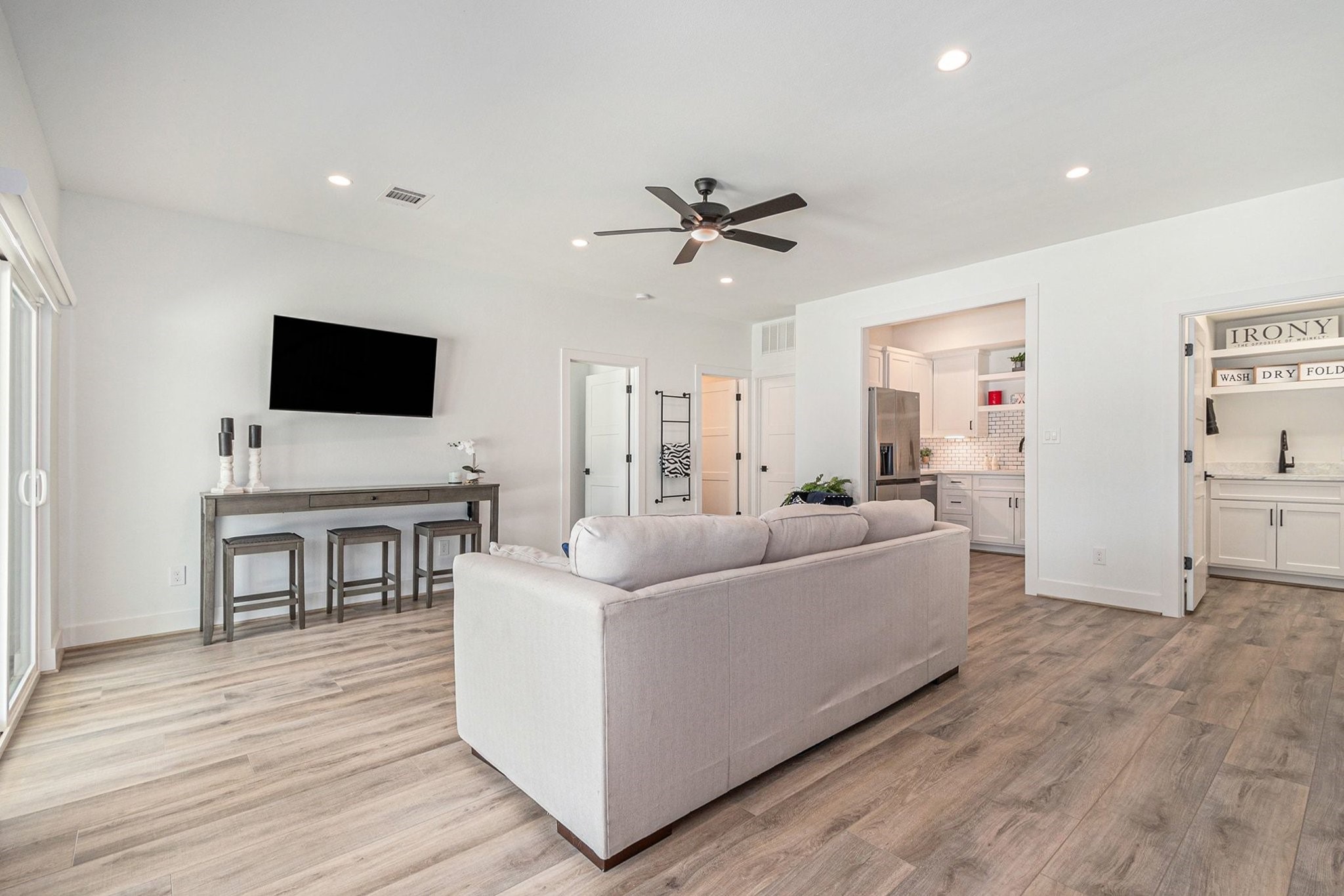 111 Seagull Path Point Blank, TX 77364 - Photo 30 of 50 Second living area/game room. Full bedroom and bath are on rear wall.