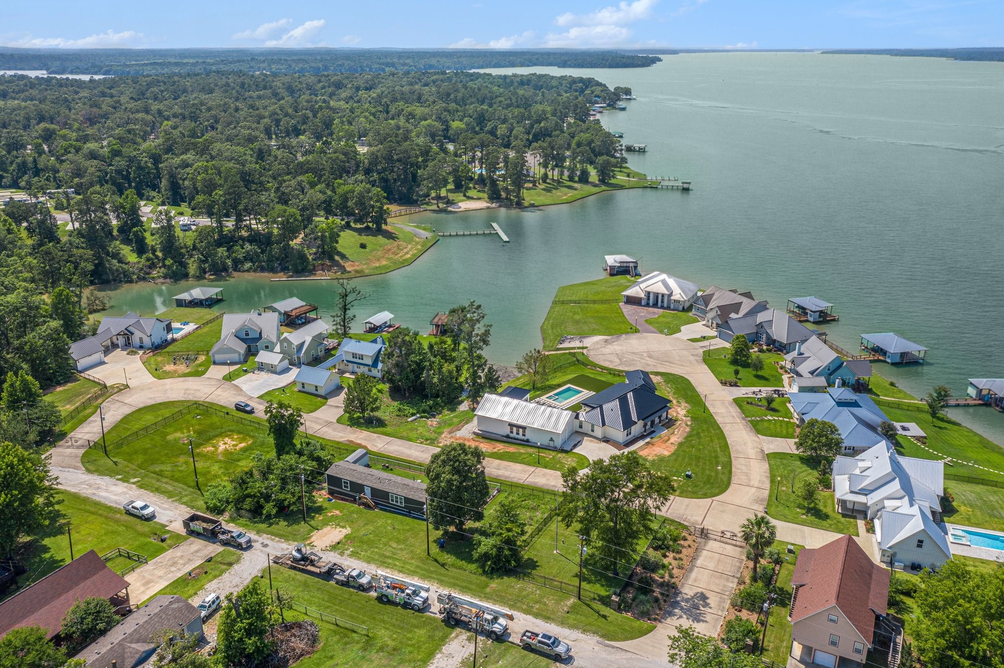 111 Seagull Path Point Blank, TX 77364 - Photo 48 of 50 Home is to the far left - super secluded!