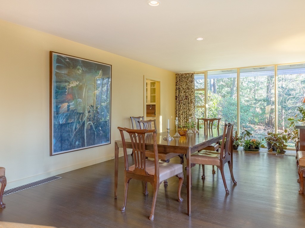 106 Sargent Road Brookline, MA 02445 - Photo 9 of 20 a view of a dining room with furniture and wooden floor