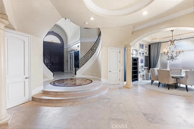 a view of a hallway with interior of the house