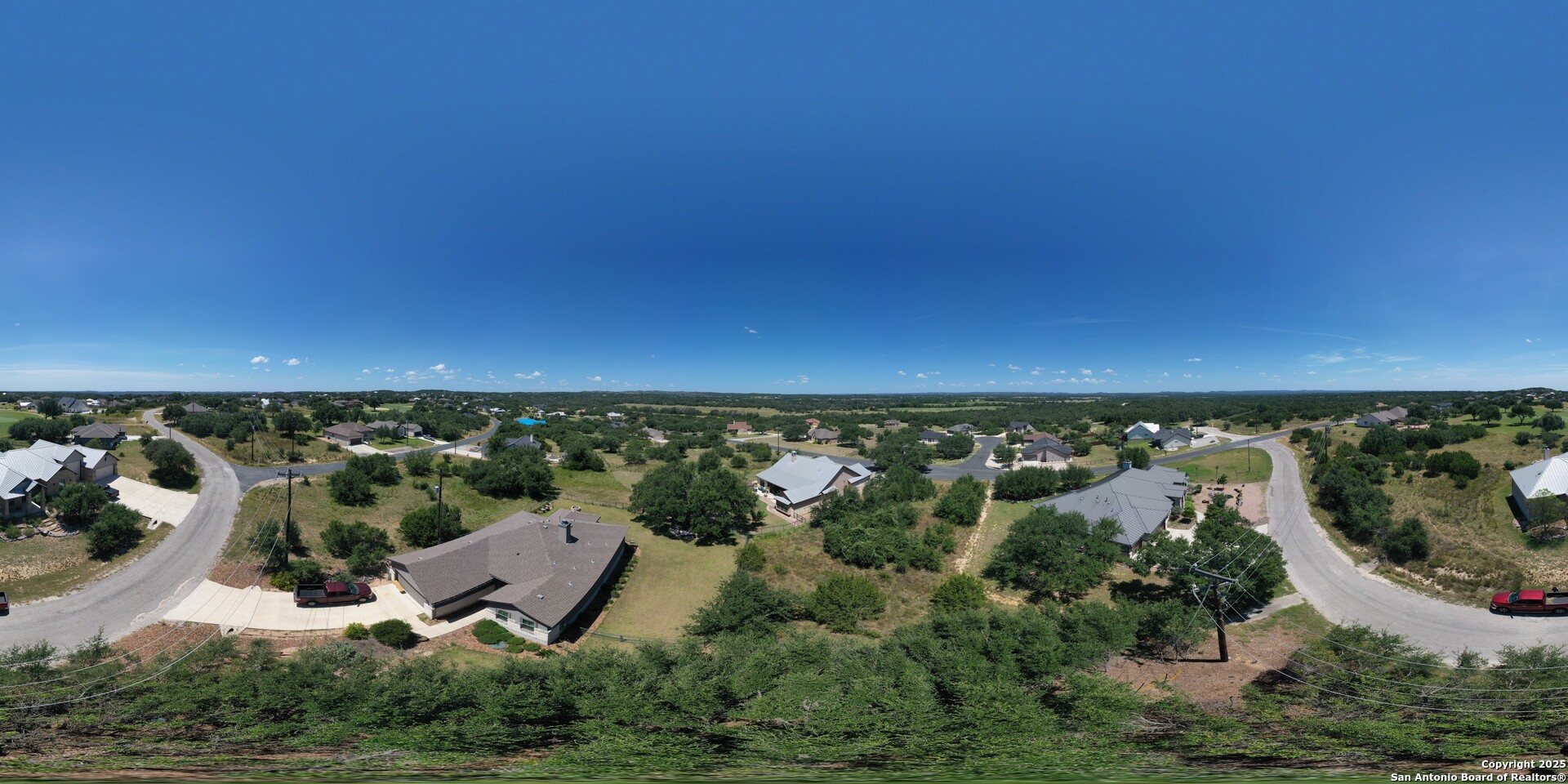 140 North Calvin Barrett Blanco, TX 78606 - Photo 19 of 23 an aerial view of a residential house with a yard