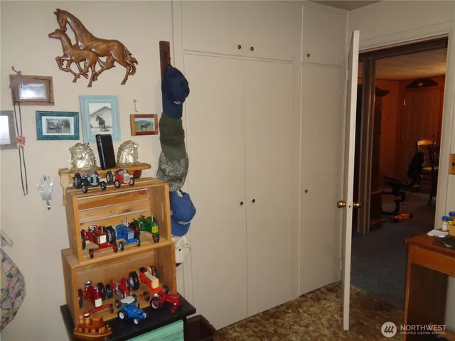 a room with toys and storage