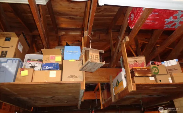 a view of a chairs and table on the deck