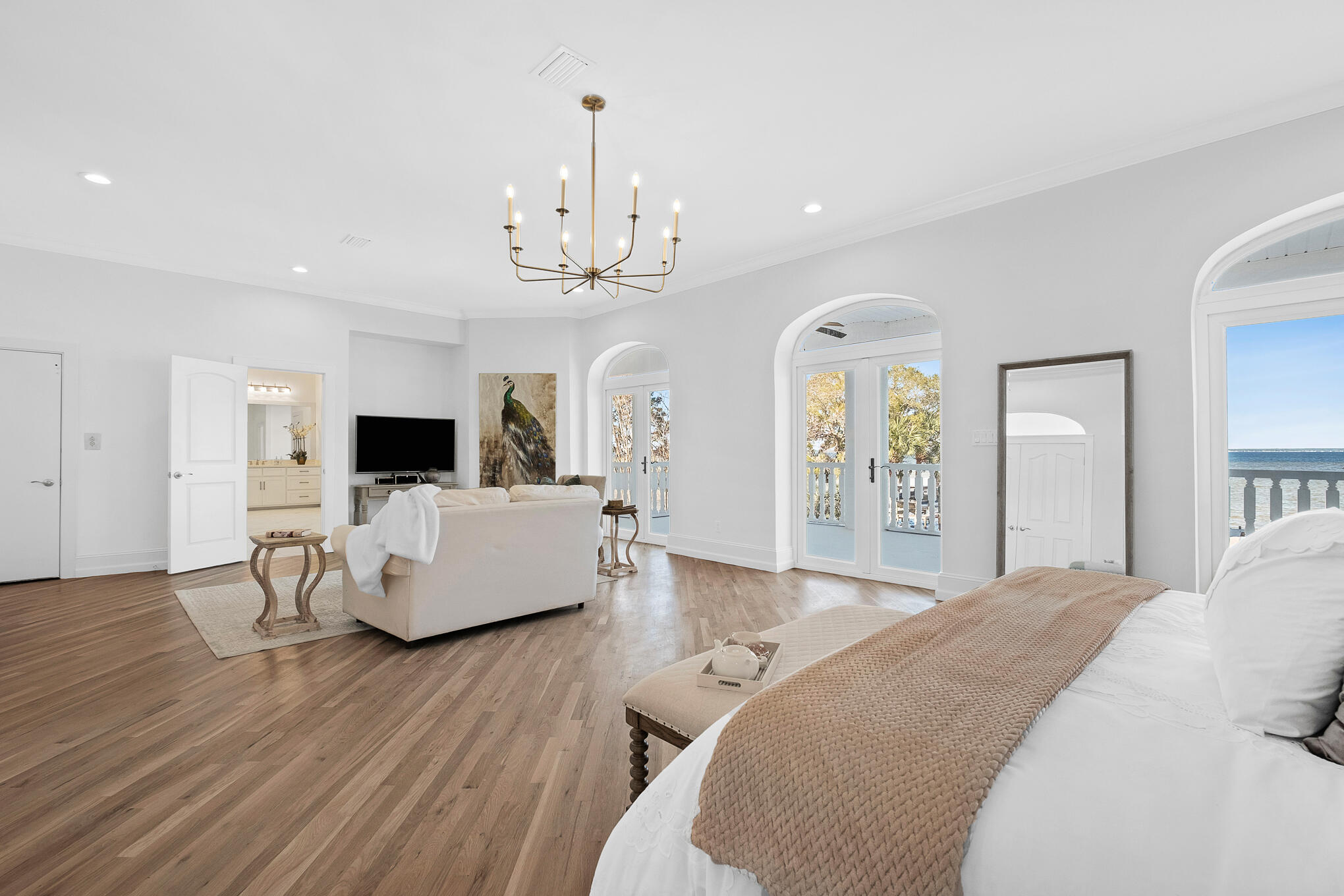 4105 Indian Trail Destin, FL 32541 - Photo 30 of 70 a living room with furniture and a flat screen tv